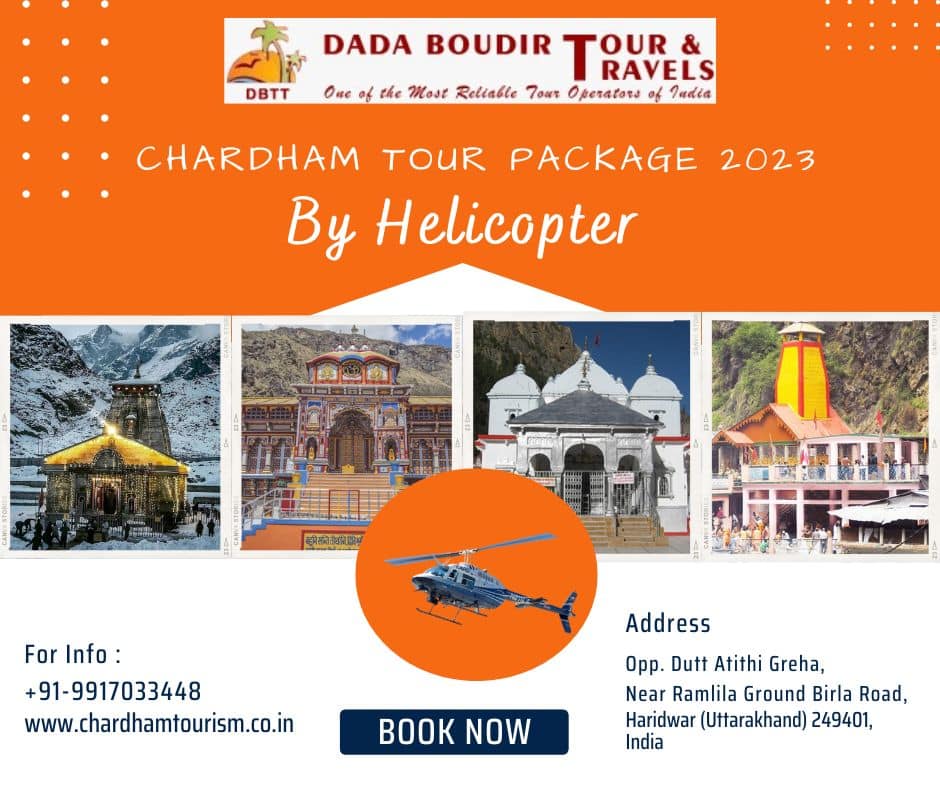 Chardham tour package 2023 by Helicopter