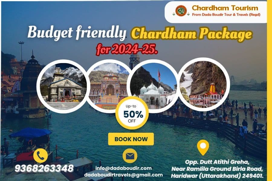 Budget friendly Chardham Package for 2024-25