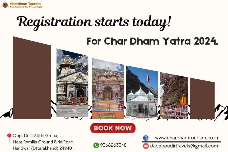 Registration starts today! For Char Dham Yatra 2024.